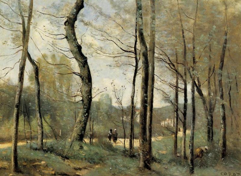 Jean-Baptiste-Camille Corot First Leaves, near Nantes